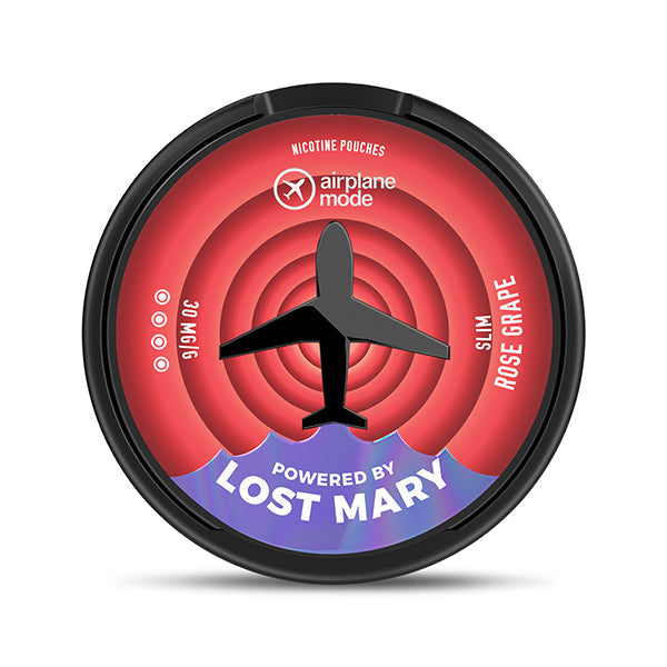 Lost Mary Airplane Mode Rose Grape Nicotine Pouches - 30mg