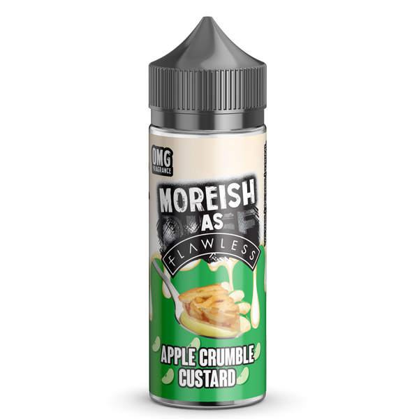 Moreish As Flawless Apple Crumble Custard 0mg 100ml Shortfill E-Liquid