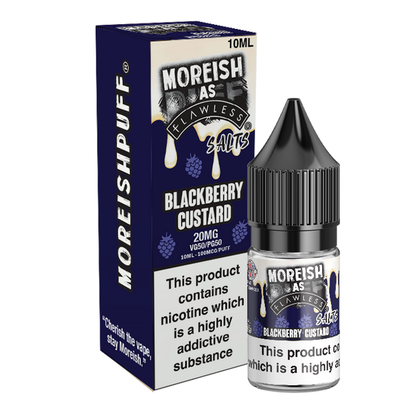 Blackberry Custard Nic Salt by Moreish Puff - Nic Salts UK