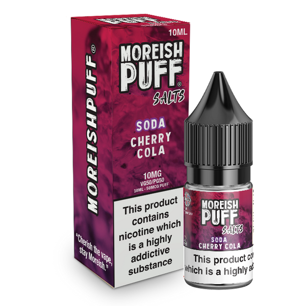 Moreish Puff Cherry Cola Soda Nic Salt 10ml