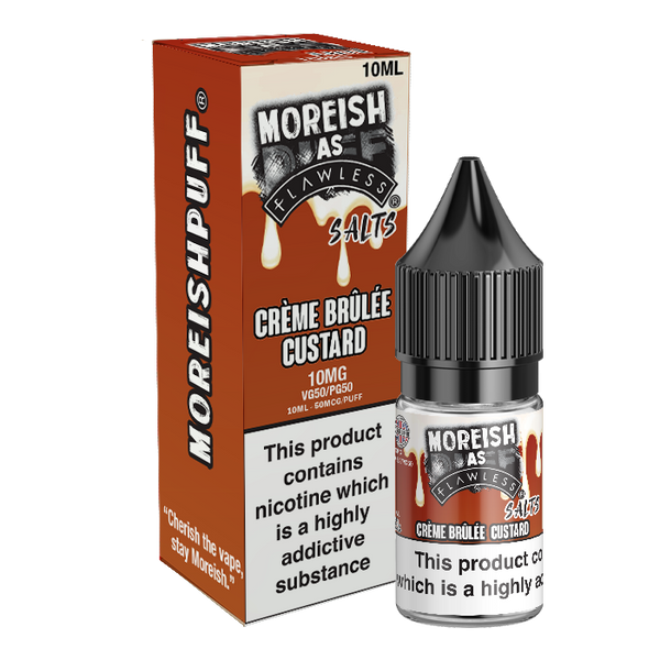 Crème Brûlée Custard Nic Salt by Moreish Puff - Nic Salts UK