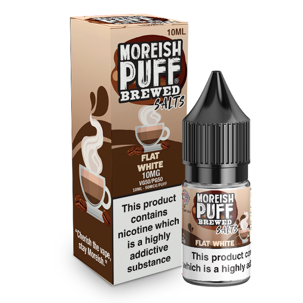 Flat White Nic Salt by Moreish Puff Brewed 10ml