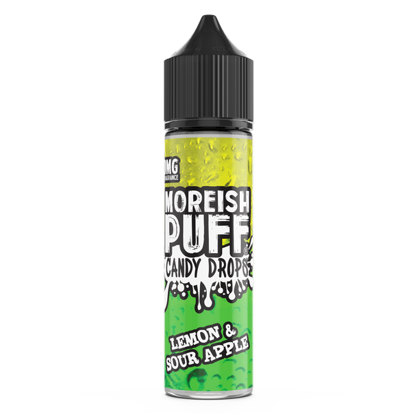 Moreish Puff Candy Drops: Lemon & Sour Apple Candy Drops 0mg 50ml Shortfill E-Liquid