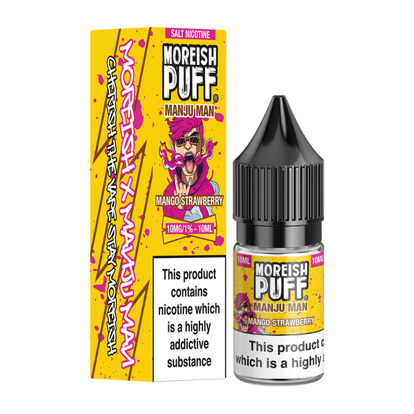 Moreish Puff Manju Man Mango Strawberry 10ml Nic Salt E-Liquid