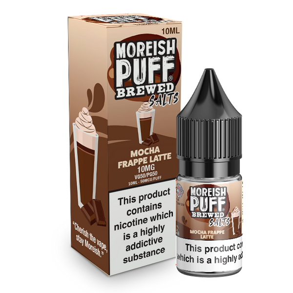 Mocha Frappe Latte E-Liquid Nic Salt by Moreish Puff Brewed 10ml