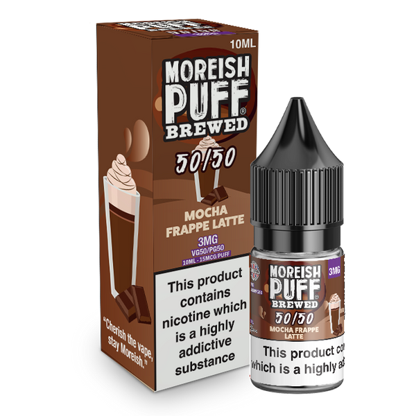 Moreish Puff Brewed 50/50: Mocha Frappe Latte 10ml E-Liquid