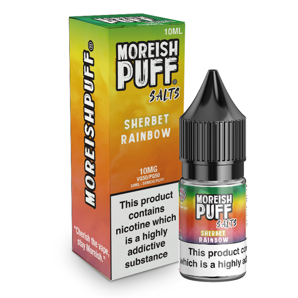 Moreish Puff Rainbow Sherbet Nic Salt 10ml