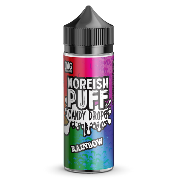 Moreish Puff Candy Drops: Rainbow Candy Drops 0mg 100ml Shortfill E-Liquid