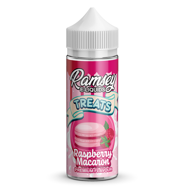 Ramsey E-Liquids Treats Raspberry Macaroon 0mg 100ml Shortfill E-Liquid