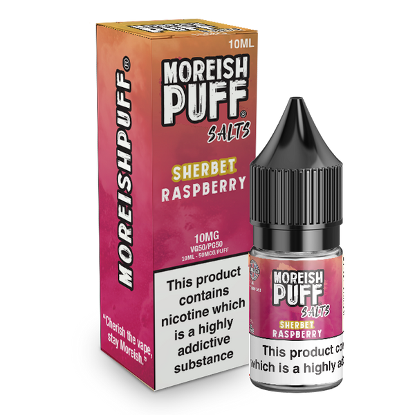 Moreish Puff Raspberry Sherbet Nic Salt 10ml