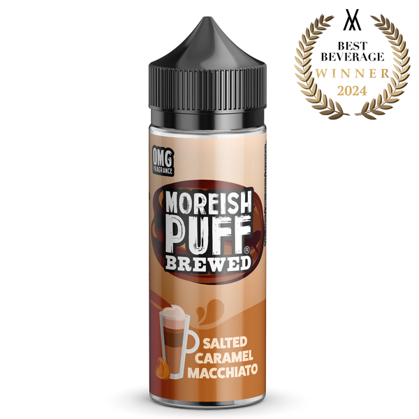 Moreish Puff Brewed Salted Caramel Macchiato 0mg 100ml Shortfill E-Liquid