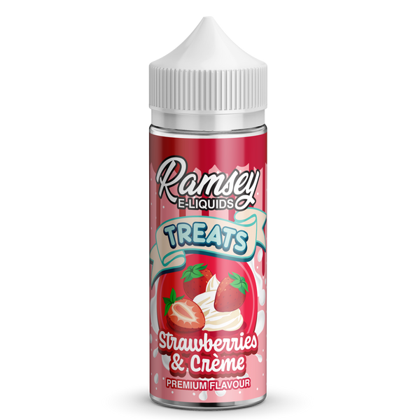 Ramsey E-Liquids Treats Strawberries & Cream 0mg 100ml Shortfill E-Liquid