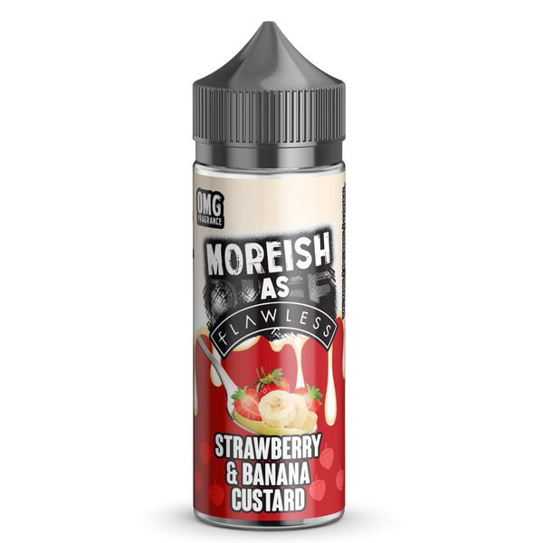 Moreish As Flawless Strawberry Banana Custard 0mg 100ml Shortfill E-Liquid