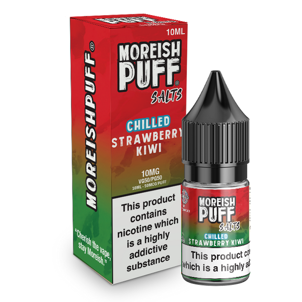 Moreish Puff Strawberry & Kiwi Chilled Nic Salt 10ml