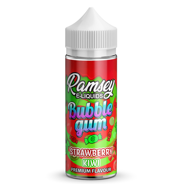 Ramsey E-Liquid Bubblegum Strawberry Kiwi 0mg 100ml Shortfill E-Liquid