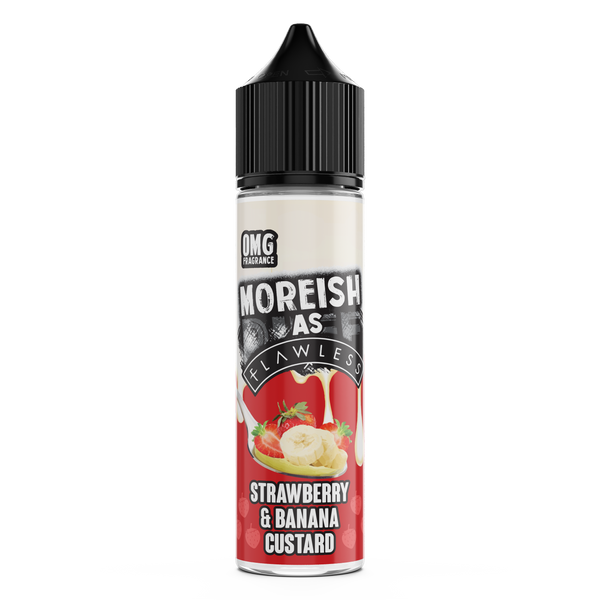 Moreish As Flawless Strawberry Banana Custard 0mg 50ml Shortfill E-Liquid
