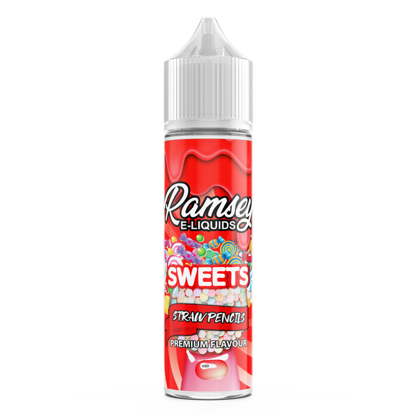 Ramsey E-Liquids Sweets Strawpencils 0mg 50ml Shortfill E-Liquid