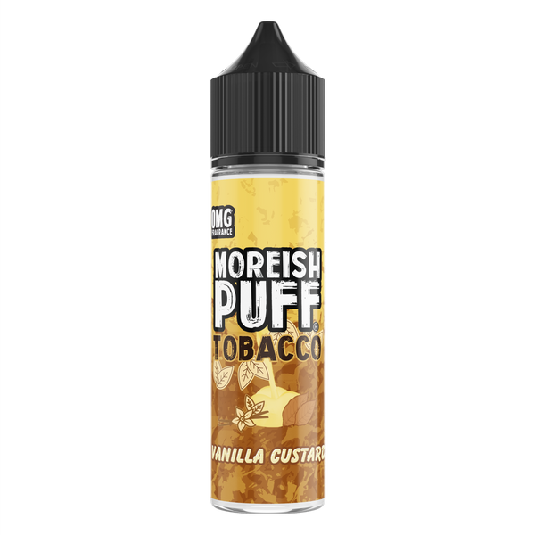 Moreish Puff Tobacco Vanilla Custard Tobacco 0mg 50ml Shortfill E-Liquid