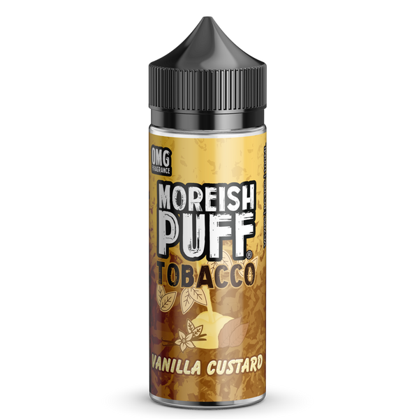 Moreish Puff Tobacco: Vanilla Custard Tobacco 0mg 100ml Shortfill E-Liquid