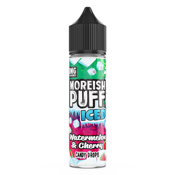 Moreish Puff Iced Watermelon & Cherry Candy Drops 0mg 50ml Shortfill E-Liquid