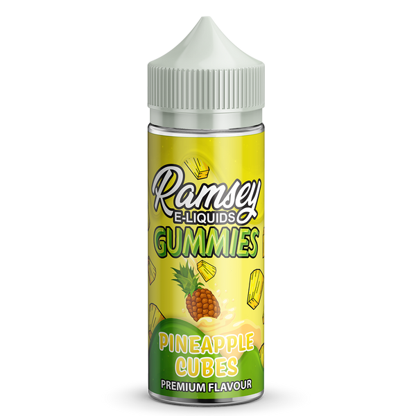 Ramsey E-Liquids Gummies Pineapple Cubes 0mg 100ml Shortfill E-Liquid