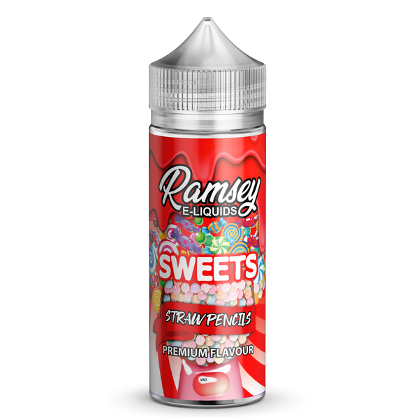 Ramsey E-Liquids Sweets Straw Pencils 0mg 100ml Shortfill E-Liquid