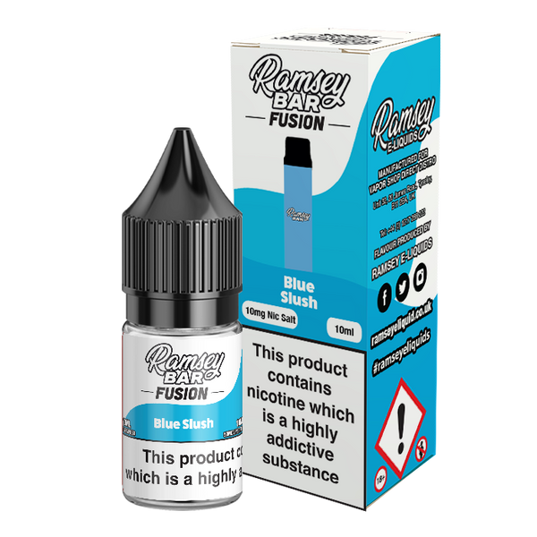 Ramsey Bar Fusion Blue Slush 10ml Nic Salt 10mg