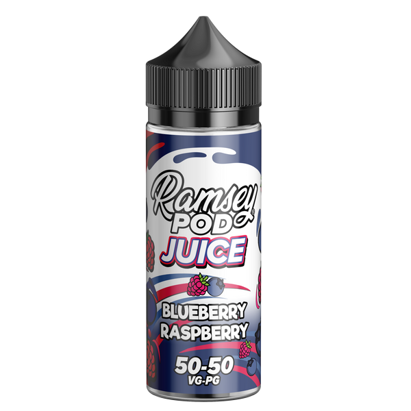 Ramsey Pod Juice Blueberry Raspberry 0mg 100ml Short Fill E-Liquid - Price Marked