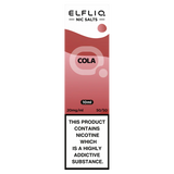 ELFLIQ Official Elf Bar Nic Salt 10ml Cola 10mg