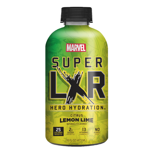AriZona x Marvel Super LXR Hydration Drink - Citrus Lemon Lime - 1 Bottle (475ml)