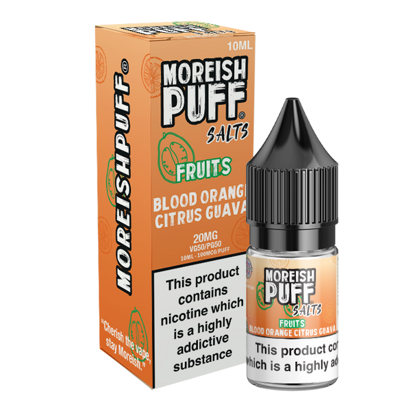 Moreish Puff Fruits Blood Orange Citrus Guava 10ml Nic Salt