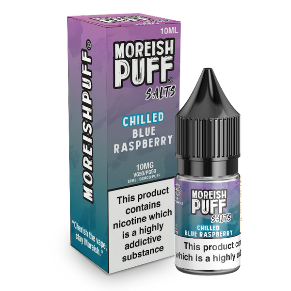 Moreish Puff Blue Raspberry Chilled Nic Salt 10ml