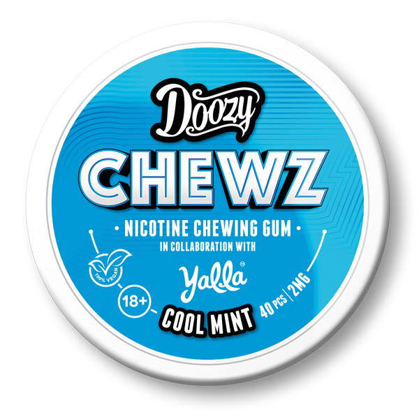 Doozy Chewz Cool Mint Nicotine Chewing Gum