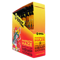 G-ROLLZ Pre-Rolled Hemp Cones - 12 Packs Per Box - 2 Cones Per Pack - Passion Haze