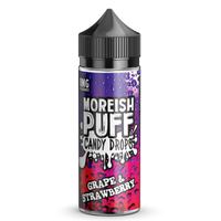 Moreish Puff Candy Drops: Grape & Strawberry Candy Drops 0mg 100ml Shortfill E-Liquid