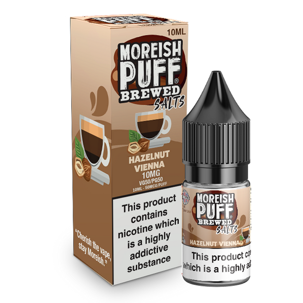 Hazelnut Vienna Nic Salt by Moreish Puff Brewed 10ml