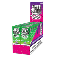 Moreish Puff Candy Drops 50/50: Lemon and Sour Apple Candy Drops 10ml E-Liquid 3mg PACK OF 12