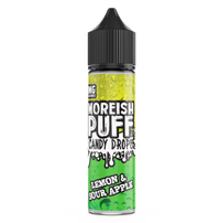 Moreish Puff Candy Drops: Lemon & Sour Apple Candy Drops 0mg 50ml Shortfill E-Liquid
