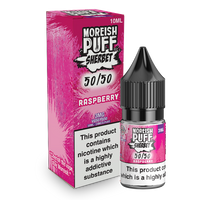 Moreish Puff Sherbet 50/50: Raspberry Sherbet 10ml E-Liquid