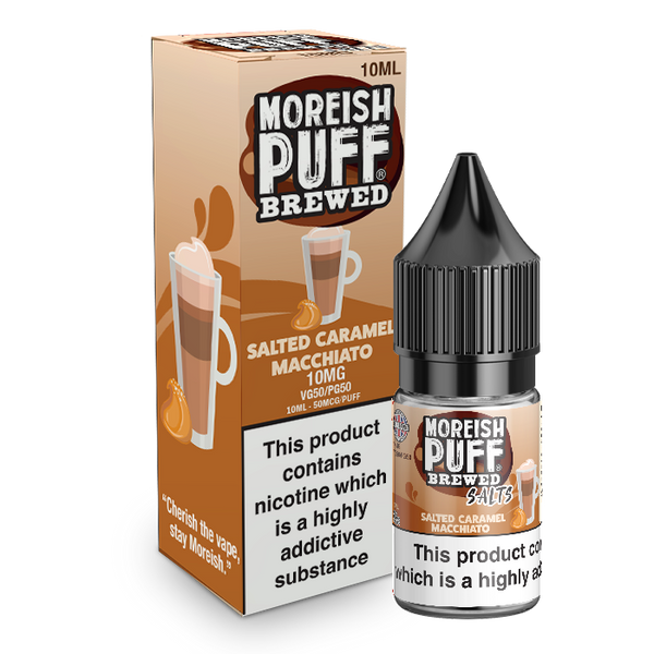 Salted Caramel Macchiato Nic Salt by Moreish Puff Brewed 10ml