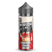 Moreish As Flawless Strawberry Banana Custard 0mg 100ml Shortfill E-Liquid