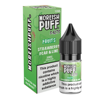 Moreish Puff Fruits Strawberry, Pear & Lime 10ml Nic Salt