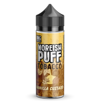 Moreish Puff Tobacco: Vanilla Custard Tobacco 0mg 100ml Shortfill E-Liquid