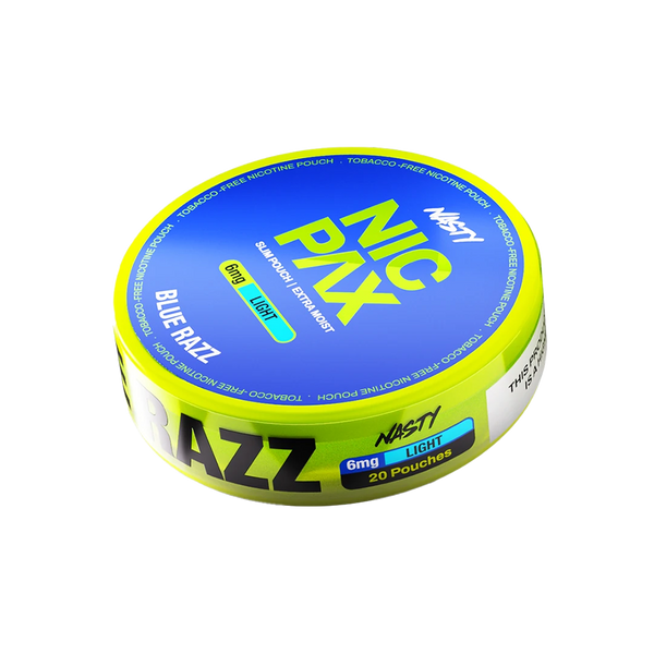Nasty Nic Pax Blue Razz Nicotine Pouches