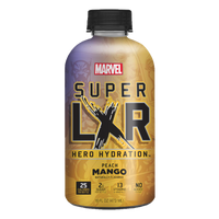 AriZona x Marvel Super LXR Hydration Drink - Peach Mango - 1 Bottle (475ml)