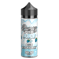 Ramsey Pod Juice Blue Raspberry Ice 0mg 100ml Short Fill E-Liquid - Price Marked