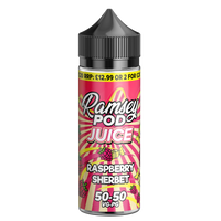 Ramsey Pod Juice Raspberry Sherbet 0mg 100ml Short Fill E-Liquid - Non Price Marked
