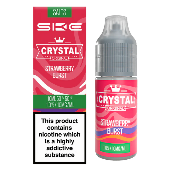 SKE Crystal Original Salts Strawberry Burst 10ml - 10mg