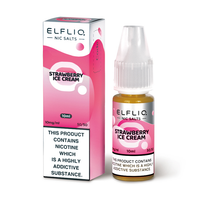 ELFLIQ Official Elf Bar Nic Salt 10ml Strawberry Ice Cream 10mg